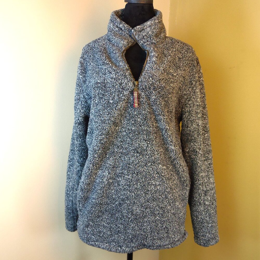 Alpine Sherpa Women’s Size Small Gray1/4‎ Zip Super Soft Pullover Hiking Camping
